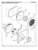 BLOWER MOTOR (CONVECTION FAN) Diagram and Parts List for W206W  Jenn-Air Wall Oven