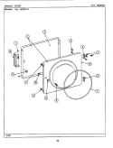 DOOR (LSG7800ABx) Diagram and Parts List for LSG7800ABE  Maytag Washer Dryer Combo