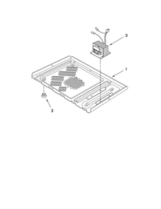 Microwave Base Plate Parts Diagram and Parts List for JMW8330DAB15  Jenn-Air Microwave Oven Combo