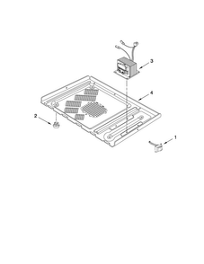 Base Plate And Convection Parts Diagram and Parts List for AMC5143AAW14  Amana Microwave
