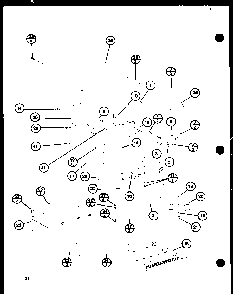 Bezel Assembly Diagram and Parts List for RC-10B P76901-4M Amana Microwave