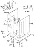 CABINET - REAR Diagram and Parts List for LDE7304AGE  Maytag Dryer