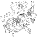 MOTOR & DRIVE (REV. E) Diagram and Parts List for DGL203AC  Norge Dryer