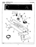 CONTROL PANEL Diagram and Parts List for GDE512  Maytag Dryer