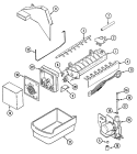 ICE MAKER Diagram and Parts List for RB213TFV  Amana Refrigerator