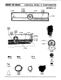CONTROL PANEL & COMPONENTS (SER 01) Diagram and Parts List for DG407  Maytag Dryer