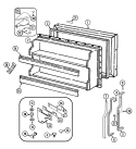 FREEZER DOOR Diagram and Parts List for RTCA216AAE  Admiral Refrigerator