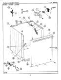 CABINET - FRONT (LSE9900AFL, AFW) Diagram and Parts List for LSE9900AFW  Maytag Washer Dryer Combo