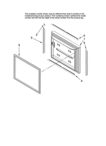 Freezer Door Parts, Optional Parts Diagram and Parts List for JFC2290VTB10  Jenn-Air Refrigerator