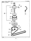 CLUTCH, BRAKE & BELTS (LSE9900AFx) Diagram and Parts List for LSE9900AFW  Maytag Washer Dryer Combo