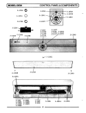 CONTROL PANEL & COMPONENTS Diagram and Parts List for DE91  Maytag Dryer
