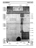 REAR VIEW Diagram and Parts List for DE106  Maytag Dryer