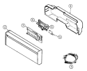 CONTROL PANEL Diagram and Parts List for DWU8891BBB  Maytag Dishwasher