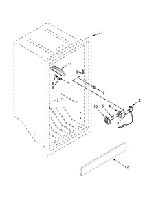 Liner Parts Diagram and Parts List for AZM12X17DW00  Amana Freezer