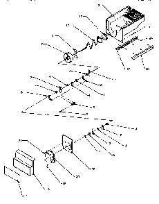 Crushed Ice Bucket Diagram and Parts List for SXD22Q2L-P1181308WL  Amana Refrigerator