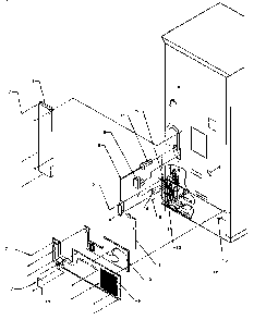 Cabinet Back Diagram and Parts List for BX22A5L-P1182302WL  Amana Refrigerator