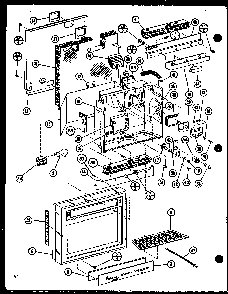 Insullation Diagram and Parts List for SLDI25F-P7642103W  Amana Refrigerator
