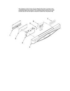Control Panel Parts Diagram and Parts List for MDB4651AWQ0  Maytag Dishwasher