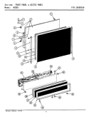 FRONT PANEL & ACCESS PANEL Diagram and Parts List for WU285  Maytag Dishwasher