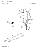 TUB SUPPORT (RIGHT) Diagram and Parts List for WU285  Maytag Dishwasher