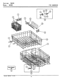 RACKS Diagram and Parts List for WU285  Maytag Dishwasher