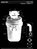 FRONT VIEW (FB20) Diagram and Parts List for FC20  Maytag Food Waste Disposer