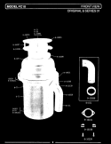 FRONT VIEW (FC10) Diagram and Parts List for FC20  Maytag Food Waste Disposer