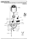STATR, ROTOR, RELAY, CPTR, BELL (FB10, FB20) Diagram and Parts List for FC20  Maytag Food Waste Disposer