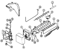 OPTIONAL ICE MAKER KIT (RAE3100AAX) Diagram and Parts List for RTP1700CAL  Maytag Refrigerator