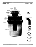 FRONT VIEW (FB11) Diagram and Parts List for FC6  Maytag Food Waste Disposer