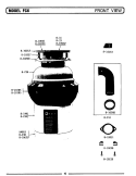 FRONT VIEW (FC6) Diagram and Parts List for FC6  Maytag Food Waste Disposer