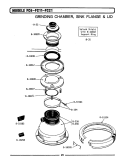 GRINDING CHAMBER, SINK FLANGE (FB11, FB21) Diagram and Parts List for FC6  Maytag Food Waste Disposer