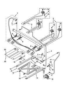 Manifold Parts Diagram and Parts List for MGR7665WS2  Maytag Range