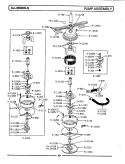 PUMP ASSEMBLY Diagram and Parts List for WU700  Maytag Dishwasher