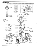 BLOWER / AIR INLET & WATER LEVEL FLOAT Diagram and Parts List for WU700  Maytag Dishwasher