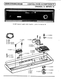 CONTROL PANEL & COMPONENTS Diagram and Parts List for WC300  Maytag Dishwasher