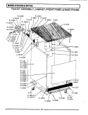 FAUCET ASSY, CABINET, FRONT PANEL & BASE Diagram and Parts List for WU700  Maytag Dishwasher