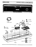 CONTROL PANEL & COMPONENTS Diagram and Parts List for WU500  Maytag Dishwasher