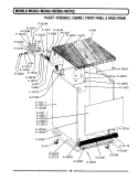 Part Location Diagram of 901827M Whirlpool Front panel-harvest w