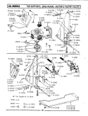 TUB SUPPORTS, BASE FRAME, MOTOR & VALVES Diagram and Parts List for WU701  Maytag Dishwasher
