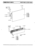 FRONT PANEL & ACCESS PANEL (WC701) Diagram and Parts List for WU701  Maytag Dishwasher
