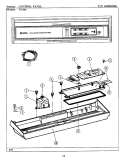 CONTROL PANEL (WU804) Diagram and Parts List for WU804  Maytag Dishwasher