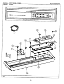 CONTROL PANEL (WU884) Diagram and Parts List for WU884  Maytag Dishwasher