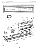 CONTROL PANEL (WU1004) Diagram and Parts List for WU1004  Maytag Dishwasher