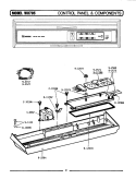 CONTROL PANEL & COMPONENTS (WU705) Diagram and Parts List for WU882  Maytag Dishwasher