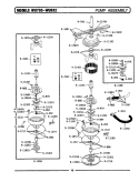 PUMP ASSEMBLY Diagram and Parts List for WU882  Maytag Dishwasher