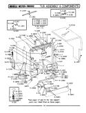 TUB ASSEMBLY & COMPONENTS Diagram and Parts List for WU882  Maytag Dishwasher