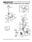 BLOWER / AIR INLET & WATER LEVEL FLOAT Diagram and Parts List for WU882  Maytag Dishwasher