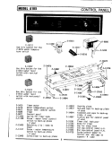CONTROL PANEL Diagram and Parts List for A105  Maytag Washer