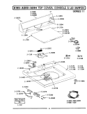 TOP COVER, CONSOLE & LID SWITCH (SER 11) Diagram and Parts List for A105  Maytag Washer